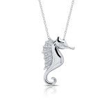 Lafonn Whimsical Seahorse Necklace - N0159CLP20 photo