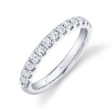 Shy Creation 14k White Gold Diamond Eternity Band - SC22004431EZ5.5 photo