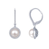 Lafonn Cultured Freshwater Pearl Earrings - E0190CLP00 photo