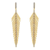 Lafonn Mixed-Color Feather Drop Earrings - E0459CLT00 photo