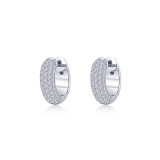 Lafonn Platinum 5-Row Huggie Hoop Earrings - E0540CLP00 photo