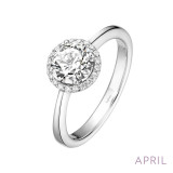 Lafonn April Birthstone Ring - BR001DAP05 photo