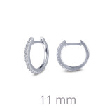 Lafonn Dainty Huggie Hoop Earrings - E0346CLP00 photo