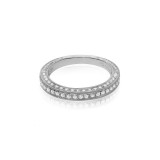 Roman & Jules 14k White Gold Anniversary Wedding Band - 1156WB-1 photo