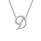 Lafonn Letter D Pendant Necklace - 9N063CLP18 photo