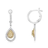 Roman & Jules Two Tone 18k Gold Drop Earrings - KE2279WY-18K-2 photo 2