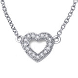 Lafonn 0.18 CTW Open Heart Necklace - N3004CLP18 photo