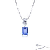 Lafonn Platinum Fancy Drop Necklace - P0268CTP20 photo