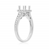 Roman & Jules 14k White Gold Tapered Shank Engagement Ring - ur1357w-ih photo 2