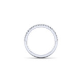Gabriel & Co. 14k White Gold Contemporary Curved Wedding Band - WB10252C6W44JJ photo 2