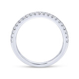 Gabriel & Co. 14k White Gold Contemporary Anniversary Wedding Band - WB12657R4W44JJ photo 2