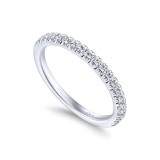 Gabriel & Co. 14k White Gold Contemporary Anniversary Wedding Band - WB12657R4W44JJ photo 3