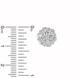 Louis Creations 14k White Gold Stud Earrings - ERL1188K-200 photo 2