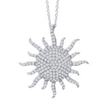 Lafonn Sunburst Pendant Necklace - P3001CLP18 photo