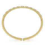 Gabriel & Co. 14k Yellow Gold Bujukan Diamond Bangle Bracelet - BG4232-65Y45JJ photo 3