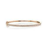 Shy Creation 14k Rose Gold Bangle Bracelet - SC55002257ZS photo