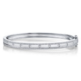 Shy Creation 14k White Gold Bangle Bracelet - SC55004169ZS photo