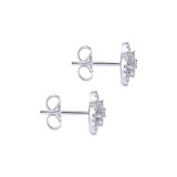 Gabriel & Co. 14k White Gold Lusso Diamond Stud Earrings - EG12221W45JJ photo 3