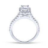 Gabriel & Co. 14k White Gold Contemporary Halo Engagement Ring - ER7840W44JJ photo 2
