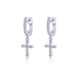 Lafonn 0.32 CTW Cross Earrings - E0469CLP00 photo