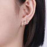Gabriel & Co. 14k White Gold Kaslique Diamond Stud Earrings - EG13652W45JJ photo 2