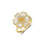 Lafonn Gold Mother-of-Pearl Ring - R0470PLG08 photo
