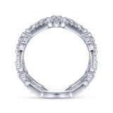 Gabriel & Co. 14k White Gold Art Moderne Diamond Ring - LR51494W45JJ photo 2
