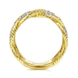 Gabriel & Co. 14k Yellow Gold Hampton Diamond Ring - LR51558Y45JJ photo 2