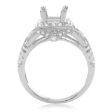 Roman & Jules 14k White Gold Split Shank Engagement Ring - 1131-1 photo