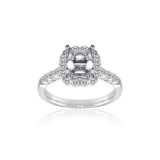 Roman & Jules 14k White Gold Straight Engagement Ring - KR1681W photo