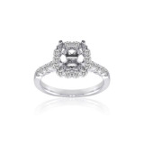 Roman & Jules 14k White Gold Straight Engagement Ring - KR1681W photo