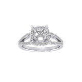 Roman & Jules 14k White Gold Split Shank Engagement Ring - KR1683W photo