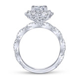 Gabriel & Co. 14k White Gold Embrace Double Halo Engagement Ring - ER13893R3W44JJ photo 2