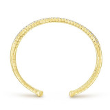 Gabriel & Co. 14k Yellow Gold Demure Diamond Bangle Bracelet - BG4008-65Y45JJ photo 3
