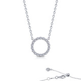 Lafonn 0.88 CTW Open Circle Necklace - N0189CLP20 photo