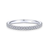 Gabriel & Co. 14k White Gold Contemporary Anniversary Wedding Band - WB14664C3W44JJ photo