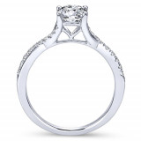 Gabriel & Co. 14k White Gold Contemporary Twisted Engagement Ring - ER11794R3W44JJ photo 2