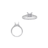 Roman & Jules 14k White Gold Straight Engagement Ring - KR2117W photo