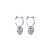 Gabriel & Co. 14k White Gold Lusso Diamond Drop Earrings - EG12654W45JJ photo 2