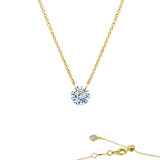 Lafonn Frameless Solitaire Necklace - N0090CLG18 photo