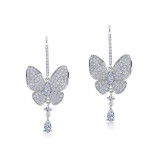 Lafonn Butterfly Drop Earrings - 7E014CLP00 photo