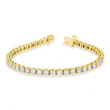 Louis Creations 14k Gold Diamond Bracelet - BB47K-YG photo