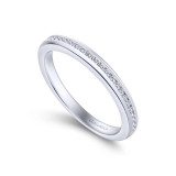 Gabriel & Co. 14k White Gold Contemporary Anniversary Wedding Band - WB12318R3W44JJ photo 3