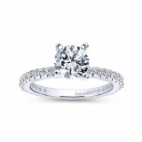 Gabriel & Co. 14k White Gold Contemporary Straight Engagement Ring - ER4124W44JJ photo