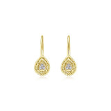 Gabriel & Co. 14k Yellow Gold Hampton Diamond Drop Earrings - EG10895Y45JJ photo