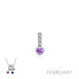 Lafonn February Birthstone Love Pendant - BP002AMP00 photo