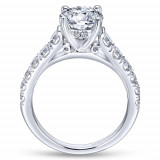 Gabriel & Co. 14k White Gold Contemporary Straight Engagement Ring - ER12299R6W44JJ photo 2