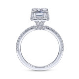 Gabriel & Co. 14k White Gold Contemporary Halo Engagement Ring - ER14962E6W44JJ photo 2