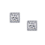 Lafonn 1.52 CTW Halo Stud Earrings - E0327CLP00 photo