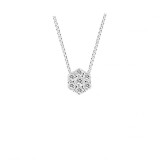 Louis Creations 14k White Gold Diamond Pendant - PRL1188A-015 photo